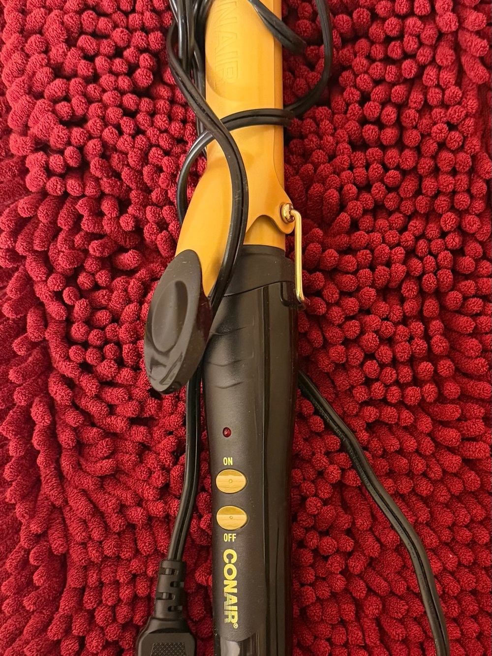 Conair Gold & Brown Curling Iron